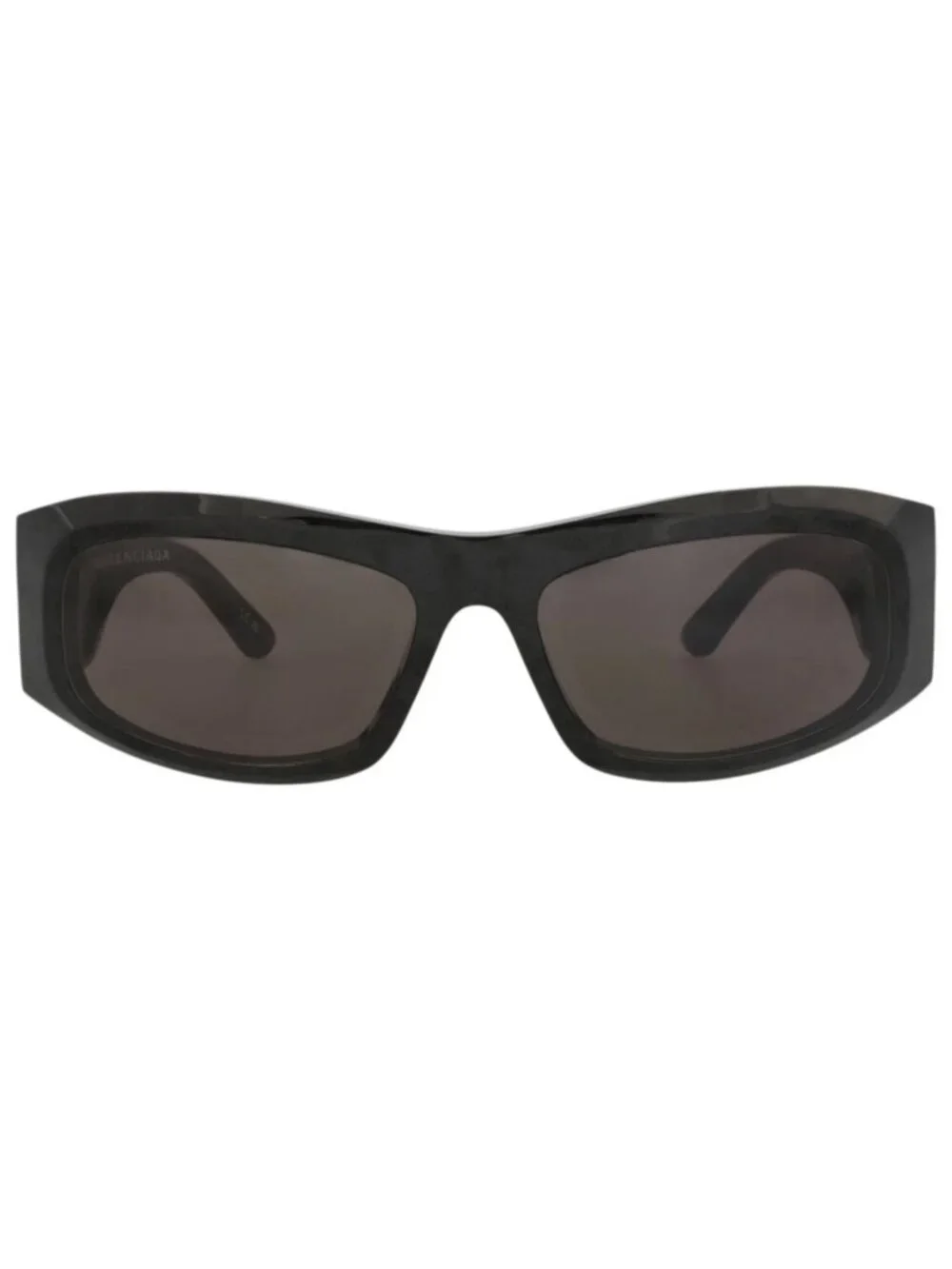 New Balenciaga Women's Sunglasses Square Rectangle Recycled Acetate Frame Black